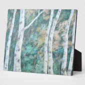 Birch Trees Plaque Fotoplaat (Zijkant)