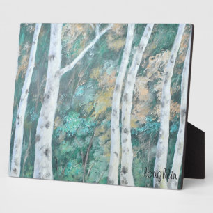 Birch Trees Plaque Fotoplaat