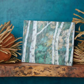 Birch Trees Plaque Fotoplaat (Zijkant)