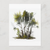 Birch Trees, the Birches Northern Ireland Briefkaart (Voorkant)