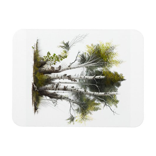 Birch Trees, the Birches Northern Ireland Magneet (Horizontaal)