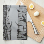 Birch Trees Theedoek (Quarter Fold)
