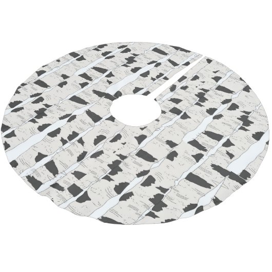 Birch Trees Tree Skirt Kerstboom Rok (Gekanteld)