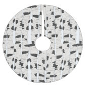 Birch Trees Tree Skirt Kerstboom Rok (Voorkant)