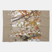 Birch Trees vlooiend Rustige rand Theedoek (Horizontaal)