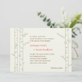 Birch Trees Wedding Invitation - Aangepast Kaart (Staand voorkant)