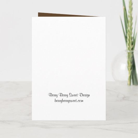 Birch Trees Wedding Program Kaart (Achterkant)