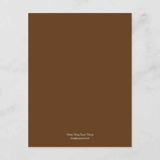 Birch Trees Wedding Reception Card - Almond Informatiekaartje (Achterkant)