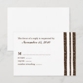Birch Trees Wedding Response Cards RSVP Kaartje (Voorkant / Achterkant)