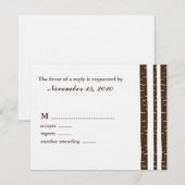 Birch Trees Wedding Response Cards RSVP Kaartje (Voorkant / Achterkant)
