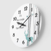 Birch Trees with Deer Simple Things Count Grote Klok (Hoek)