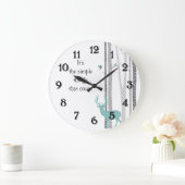 Birch Trees with Deer Simple Things Count Grote Klok (Huis)