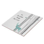 Birch Trees with Deer Simple Things Count Tegeltje (Zijkant)