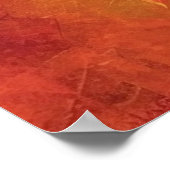 Birch Whimsy: AI-gegenereerd Herfst Leaf Poster (Hoek)