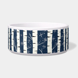 Birch Winter Wonderland Pattern Voerbakje