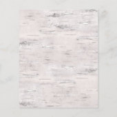 Birch Wood Dust Blue Wedding Save the Date (Achterkant)