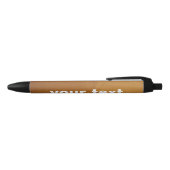 Birch Wood Grain Zwarte Inkt Pen (Bovenkant)