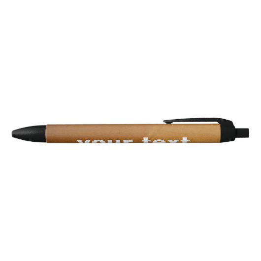 Birch Wood Grain Zwarte Inkt Pen (Bovenkant)