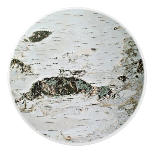 Birch Wood Rustic Drawer Knobs Keramische Knop (Voorkant)