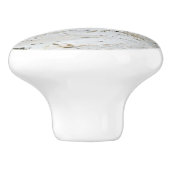 Birch Wood Rustic Drawer Knobs Keramische Knop (Zijkant)