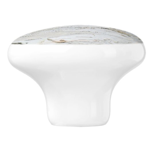 Birch Wood Rustic Drawer Knobs Keramische Knop (Zijkant)