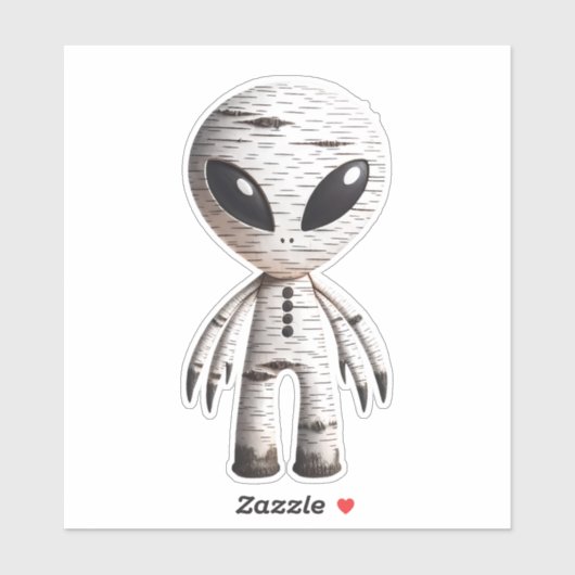 Birchbark Alien Sticker (Vel)