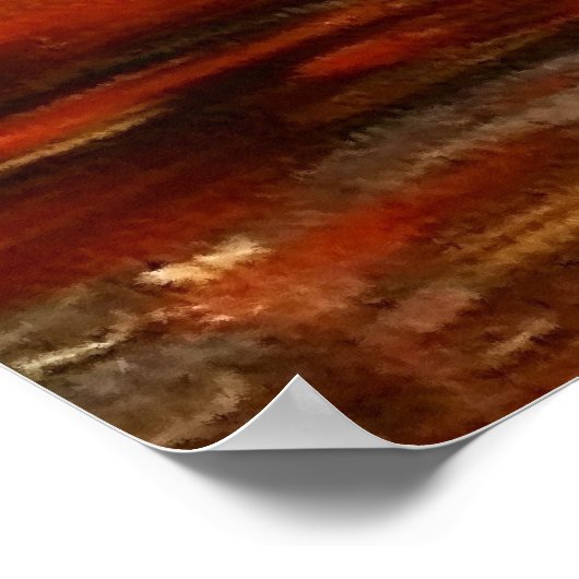 Birches Autumn Landschap Poster (Hoek)