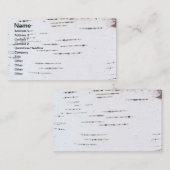 Birchschors Visitekaartje (Voorkant / Achterkant)