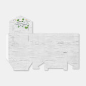 Birchstructuur met schuifwiel bedankdoosjes (Uitgevouwen)