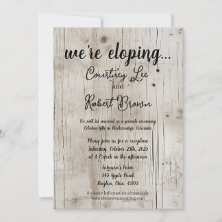 Birchwood Elopement Aankondiging