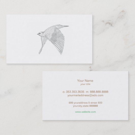 bird 名刺 visitekaartje (Voorkant / Achterkant)