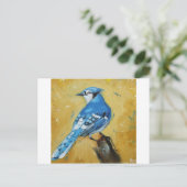 Bird#39 bluejay briefkaart (Staand voorkant)
