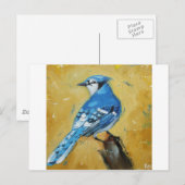 Bird#39 bluejay briefkaart (Voorkant / Achterkant)