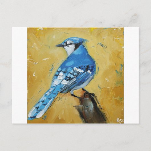 Bird#39 bluejay briefkaart (Voorkant)