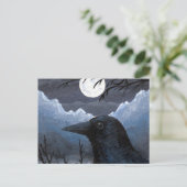 Bird 58 Crow Raven Briefkaart (Staand voorkant)