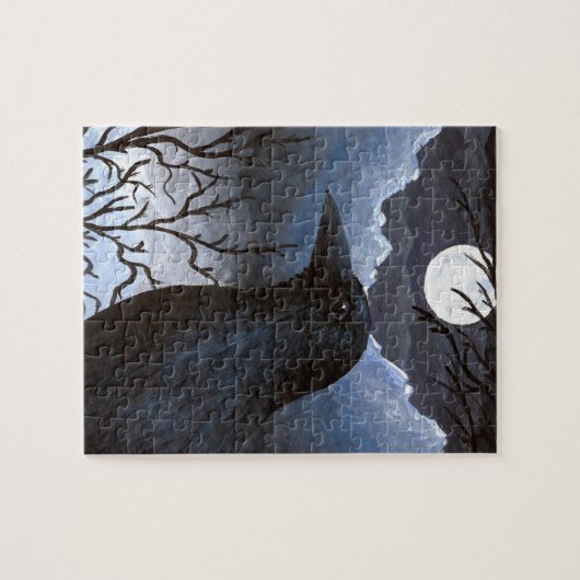 Bird 58 Crow Raven Legpuzzel (Horizontaal)
