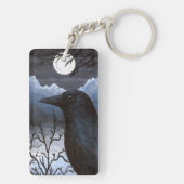 Bird 58 Crow Raven Sleutelhanger (achterkant)