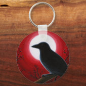 Bird 62 Crow Raven Sleutelhanger (Voorkant)