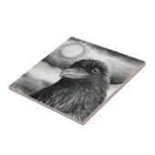 Bird 64 Crow Raven Tegeltje (Zijkant)