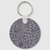 Bird and Anemone door William Morris  Pattern Sleutelhanger (Voorkant)