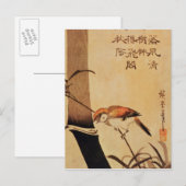 Bird and bamboo, c.1830, briefkaart (Voorkant / Achterkant)