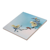 Bird and Bloom Art Tuin Scènes Blauw & Wit Tegeltje (Zijkant)