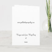 Bird and Blossoms Verjaardag Wenskaart Kaart (Achterkant)