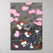 Bird and Cherry Blossom Bakufu Ohno 1949 Poster (Voorkant)