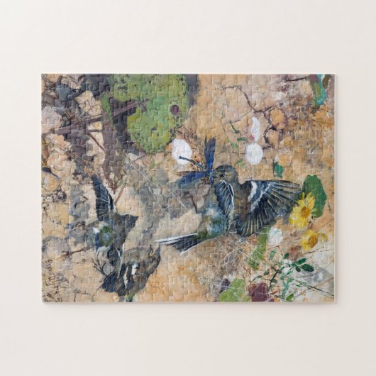 Bird and Dragonfly, Bruno Liljefors Legpuzzel (Horizontaal)