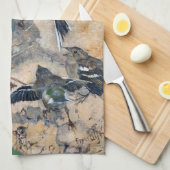 Bird and Dragonfly, Bruno Liljefors Theedoek (Quarter Fold)