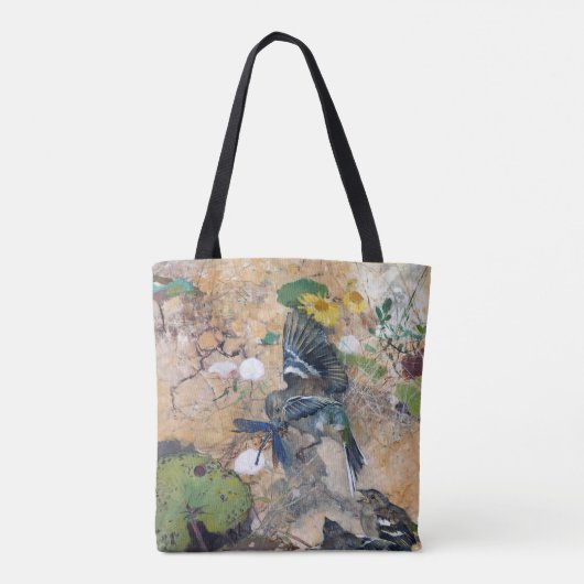 Bird and Dragonfly, Bruno Liljefors Tote Bag (Achterkant)
