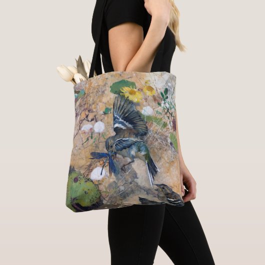 Bird and Dragonfly, Bruno Liljefors Tote Bag (Dichtbij)