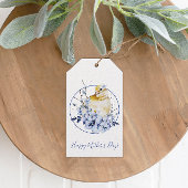 Bird and Floral Happy Moederdag Cadeaulabel