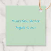 Bird and Flowers Baby shower Bedankt Bedankjes Labels (Achterkant)